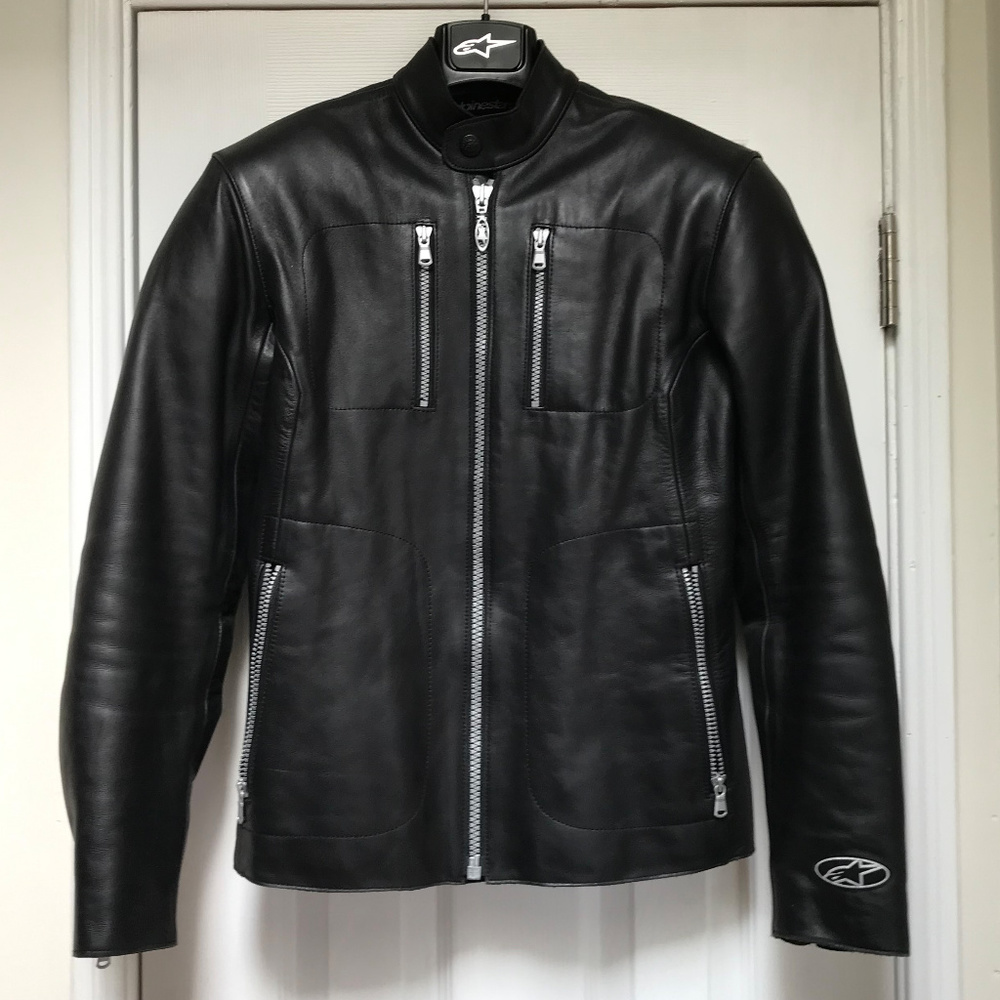 Alpinestars leather motorcycle jacket sz 4